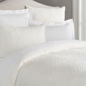Pottery Barn Cotton Silk Cross-Stitch EuroShams x2